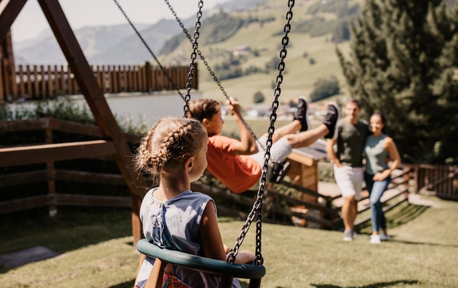 Schwimmen im Hotel Dorfer mit Pool